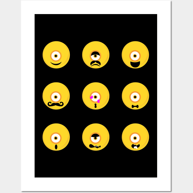 Funny emotions Wall Art by Pradeep Chauhan